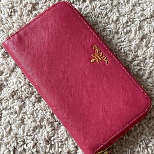 Prada leather wallet